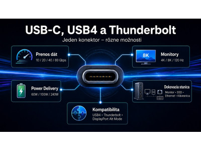Ako sa nezblázniť v štandardoch USB-C, USB4 a Thunderbolt pri výbere príslušenstva