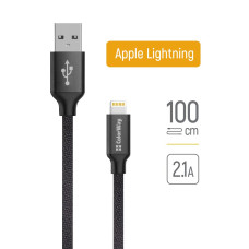 USB-кабель Apple Lightning 2.1A 1 м - чорний (CW-CBUL004-BK)