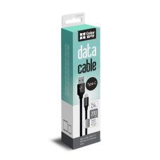 USB Type-C 2.4A 2m cable - black