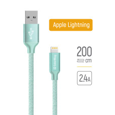 Apple Lightning 2.4A USB cable 2m - mint (CW-CBUL007-MT)