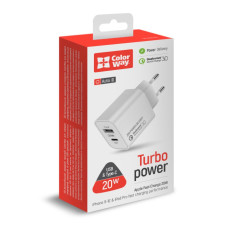 AC Charger (Type-C PD + USB QC3.0) 20W V2, white, (CW-CHS025QPD-WT)