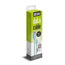 Кабель USB MicroUSB 2.1A 1м - м'ятний