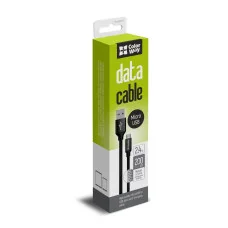 Кабель USB MicroUSB 2.4A 2м - черный (CW-CBUM009-BK)