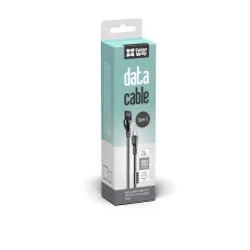 Кабель USB Type-C (металева пружина) 2.4A 1м - чорний