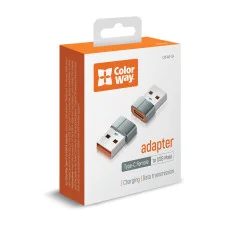 Перехідник з гніздового роз'єму Type-C на гніздовий роз'єм USB-A (CW-AD-CA)