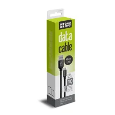 Кабель USB MicroUSB 2.1A 1м - черный