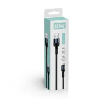 Кабель USB Type-C (нейлон) 2.4A 1м - чорний